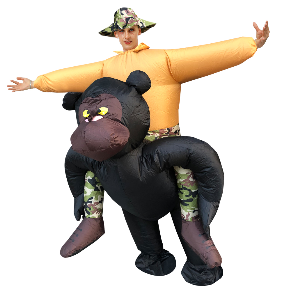 GorillaRideOnInflatableCostume